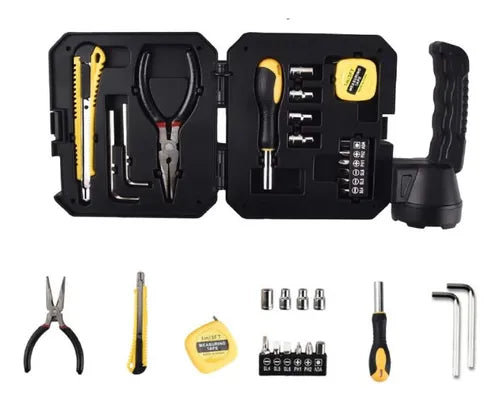Kit Herramientas Linterna Y Cargador