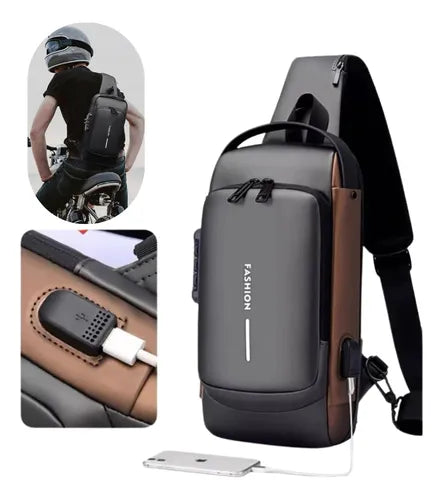 MOCHILA ANTIRROBO CON PUERTO USB